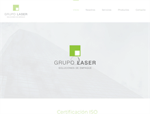 Tablet Screenshot of grupo-laser.com